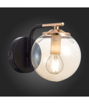 SLE106901-01 Бра Черный/Янтарный E14 1*40W LITERNO-foto4