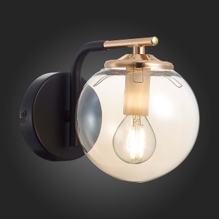 SLE106901-01 Бра Черный/Янтарный E14 1*40W LITERNO-foto4