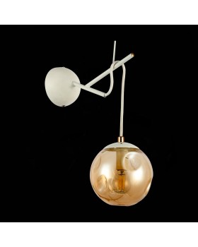 SLE110201-01 Светильник настенный Белый/Янтарный E14 1*40W CALLETTA-foto4