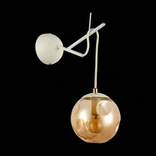 SLE110201-01 Светильник настенный Белый/Янтарный E14 1*40W CALLETTA-foto4