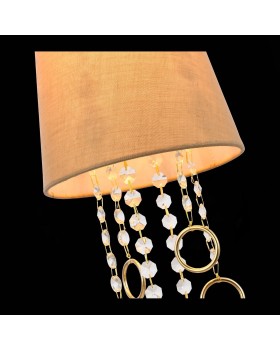 SL1138.203.01 Подвес Французское золото/Бежевый, Прозрачный E14 1*40W MEDDO-foto6