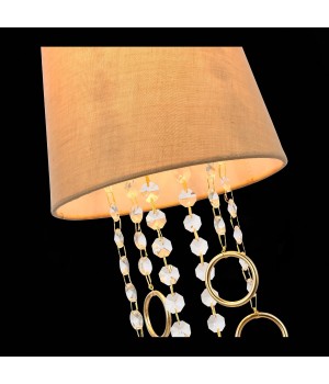 SL1138.203.01 Подвес Французское золото/Бежевый, Прозрачный E14 1*40W MEDDO-foto6