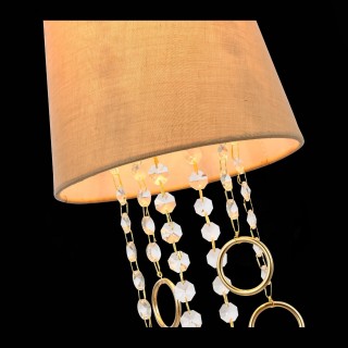 SL1138.203.01 Подвес Французское золото/Бежевый, Прозрачный E14 1*40W MEDDO-foto6