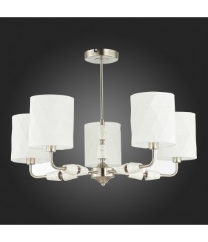 SLE107802-05 Люстра потолочная Никель/Белый E14 5*40W MILI-foto4
