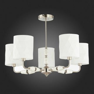 SLE107802-05 Люстра потолочная Никель/Белый E14 5*40W MILI-foto4