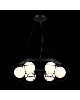 SL1189.403.06 Люстра подвесная ST-Luce Черный/Опал G9 6*5W BEATA-foto4