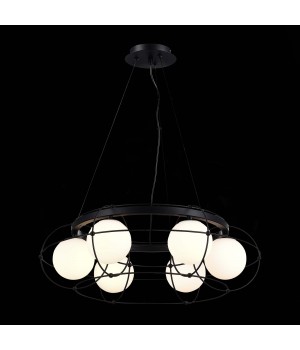 SL1189.403.06 Люстра подвесная ST-Luce Черный/Опал G9 6*5W BEATA-foto4