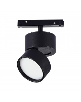 ST809.436.09 Магнитный трековый светильник Черный LED 1*9W 3000K 500Lm Ra>90 120° IP20 D85xH126 48VV SKYLINE 48-foto3
