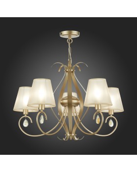 SLE111403-05 Люстра подвесная Шампань/Шампань E14 5*40W FOGGIA-foto7