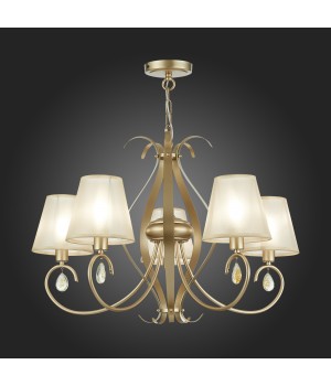 SLE111403-05 Люстра подвесная Шампань/Шампань E14 5*40W FOGGIA-foto7