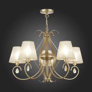 SLE111403-05 Люстра подвесная Шампань/Шампань E14 5*40W FOGGIA-foto7