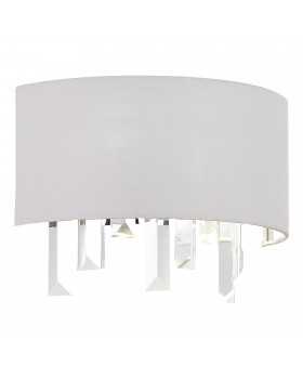 SLE1120-101-02 Светильник настенный Хром/Белый E14 2*40W DAHLIA-foto3