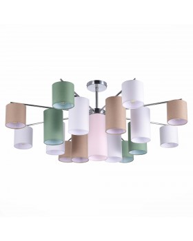 SLE300602-17 Люстра потолочная Хром/Белый, Бежевый, Зеленый E14 17*40W ESSENZA-foto2