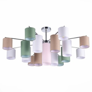 SLE300602-17 Люстра потолочная Хром/Белый, Бежевый, Зеленый E14 17*40W ESSENZA-foto2
