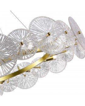 SL1657.203.10 Люстра подвесная ST-Luce Золотистый/Прозрачный E14 10*40W FLERO-foto3