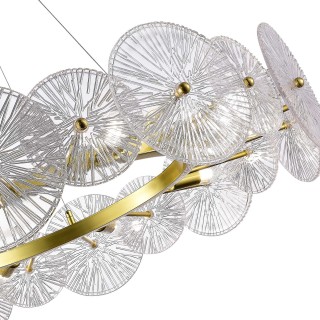 SL1657.203.10 Люстра подвесная ST-Luce Золотистый/Прозрачный E14 10*40W FLERO-foto3