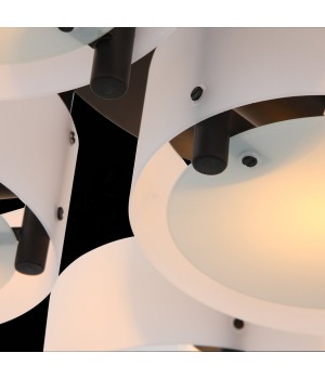 SL483.402.07 Люстра потолочная Черный/Белый E27 7*60W FORESTA-foto6