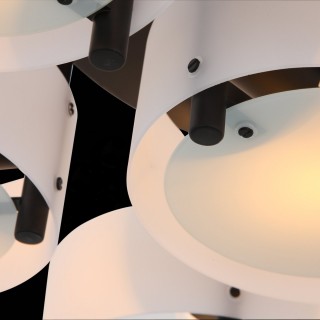 SL483.402.07 Люстра потолочная Черный/Белый E27 7*60W FORESTA-foto6