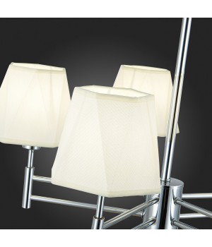 SLE105403-05 Люстра подвесная Хром/Белый E14 5*40W LAGORO-foto9