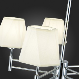 SLE105403-05 Люстра подвесная Хром/Белый E14 5*40W LAGORO-foto9