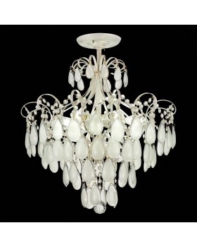 SLE160302-06 Светильник потолочный Золотистый/Белый матовый E14 6*60W MAGONZA-foto13