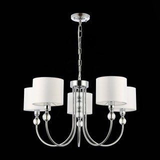 SLE111103-05 Светильник подвесной Хром/Белый E14 5*40W LINNA-foto5