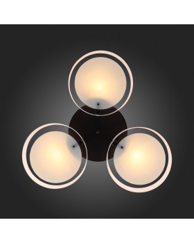 SL483.402.03 Люстра потолочная Черный/Белый E27 3*60W FORESTA-foto12