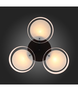 SL483.402.03 Люстра потолочная Черный/Белый E27 3*60W FORESTA-foto12
