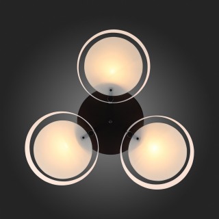 SL483.402.03 Люстра потолочная Черный/Белый E27 3*60W FORESTA-foto12