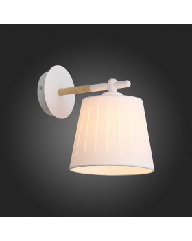 SL375.501.01 Бра Белый, Светлое дерево/Белый E27 1*40W PASSETO-foto7