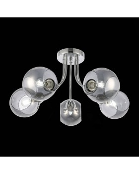 SLE102102-05 Люстра потолочная Хром/Дымчатый E14 5*40W RELOTTE-foto4