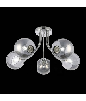 SLE102102-05 Люстра потолочная Хром/Дымчатый E14 5*40W RELOTTE-foto4