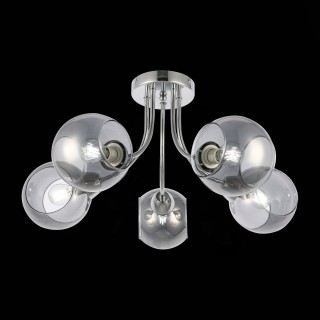 SLE102102-05 Люстра потолочная Хром/Дымчатый E14 5*40W RELOTTE-foto4