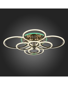 SLE500582-08RGB Светильник потолочный Темный хром/Белый LED 1*212W RGB 15W 3000-6000K CERINA-foto8