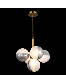 SLE1096-203-05 Светильник подвесной Матовое золото/Белый, Дымчатый G9 5*5W AVEIRO-foto4