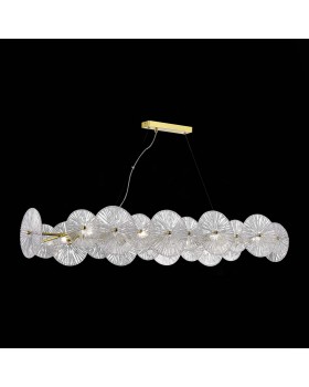 SL1657.213.08 Люстра подвесная ST-Luce Золотистый/Прозрачный E14 8*40W FLERO-foto5