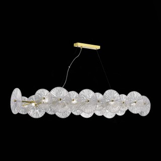 SL1657.213.08 Люстра подвесная ST-Luce Золотистый/Прозрачный E14 8*40W FLERO-foto5