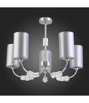 SLE156002-05 Люстра потолочная Хром/Серый E14 5*40W EMMI-foto6
