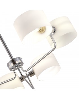 SLE1121-102-06 Светильник потолочный Хром/Молочно-Белый E14 6*40W AERIN-foto3