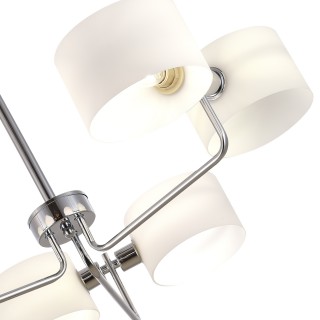 SLE1121-102-06 Светильник потолочный Хром/Молочно-Белый E14 6*40W AERIN-foto3