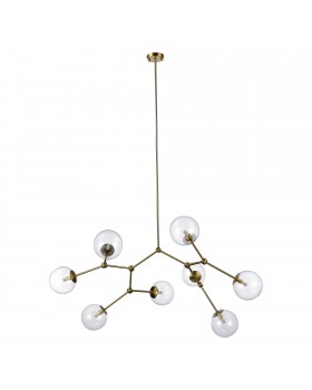 SL1506.203.08 Люстра подвесная ST-Luce Золотистый/Прозрачный E14 8*40W CHIETI-foto2