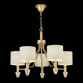 SLE107003-05 Люстра подвесная Золотистый/Бежевый E14 5*40W VILEDE-foto9