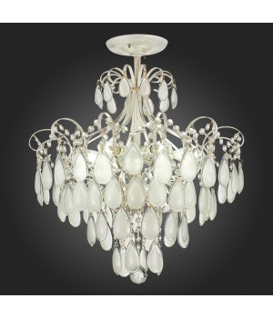 SLE160302-06 Светильник потолочный Золотистый/Белый матовый E14 6*60W MAGONZA-foto7