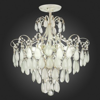 SLE160302-06 Светильник потолочный Золотистый/Белый матовый E14 6*60W MAGONZA-foto7