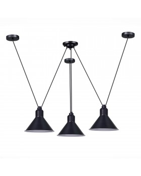 SL1804.403.03 Светильник подвесной ST-Luce Черный/Черный E14 3*60W SVEVO-foto2