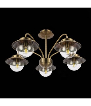 SLE110102-05 Люстра потолочная Античная бронза/Прозрачный E14 5*40W GARONNI-foto5