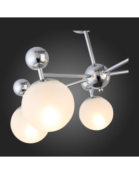 SLE106102-05 Люстра потолочная Хром/Белый E27 5*60W PECHIO-foto9