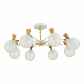 SLE220702-08 Люстра потолочная Белый, Светлое дерево/Белый E14 8*40W CATANIA-foto2