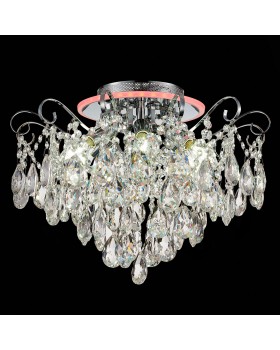 SLE160002-06 Светильник потолочный Хром/Прозрачный E14, LED 6+1*40/6(подсветка)W LITERO-foto19