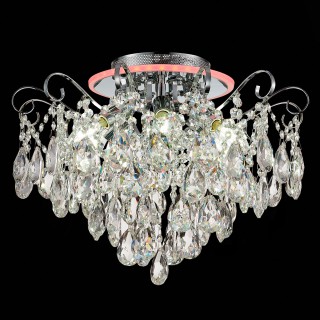 SLE160002-06 Светильник потолочный Хром/Прозрачный E14, LED 6+1*40/6(подсветка)W LITERO-foto19